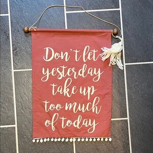 Inspirational Pink Wall Hanging Decor